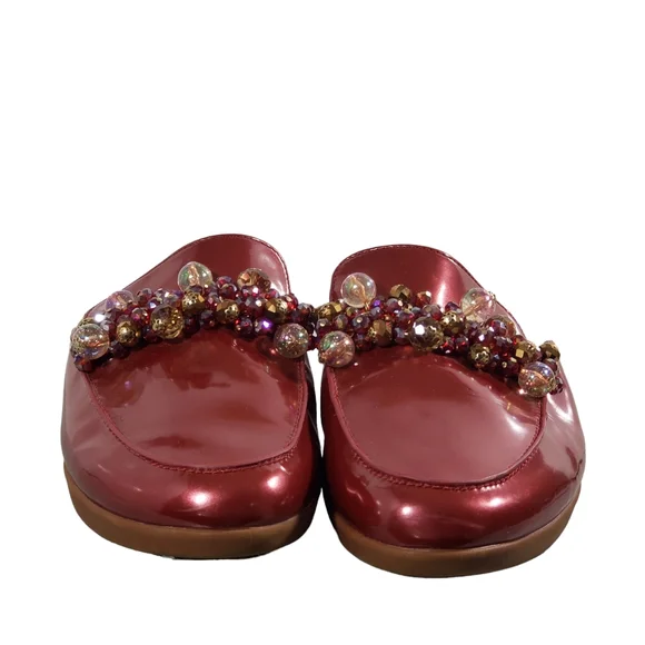 Elegant Pink Embellished Loafers - Picture 8 of 13